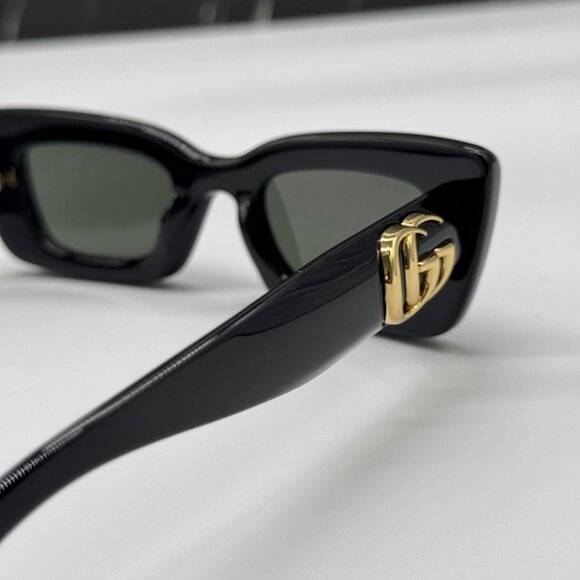 NEW GG1827S 001 GUCCI SHINY BLACK WOMEN GUCCI SUNGLASSES - Picture 10 of 13